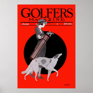 Impressão de Golfe de 1922