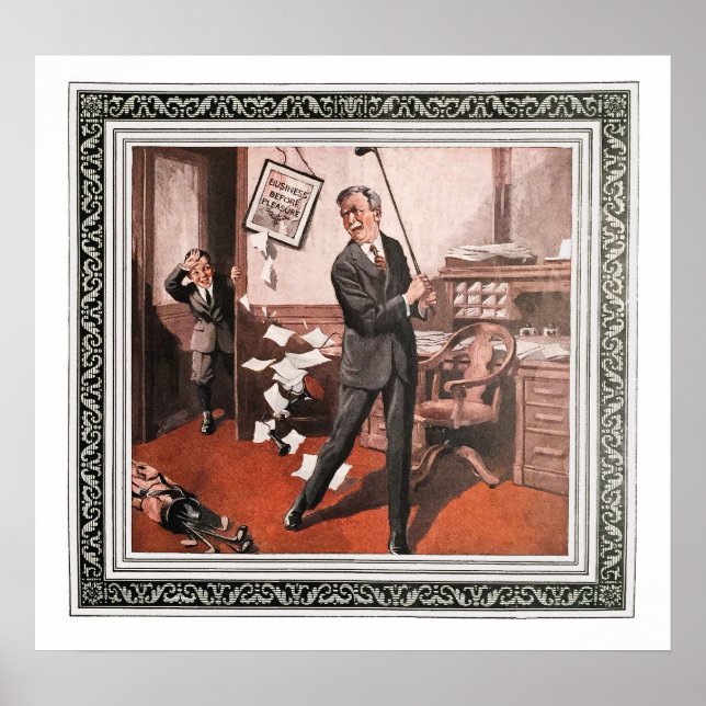 Impressão de Golfe de 1923 (Frente)