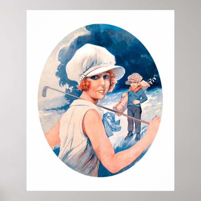 Impressão de Golfe de 1925 (Frente)