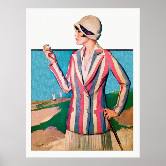 Impressão de Golfe de 1928 (Frente)