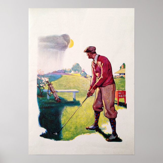 Impressão de Golfe de 1931 (Frente)