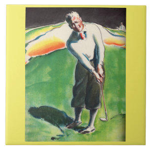 impressão de golfe de 1934