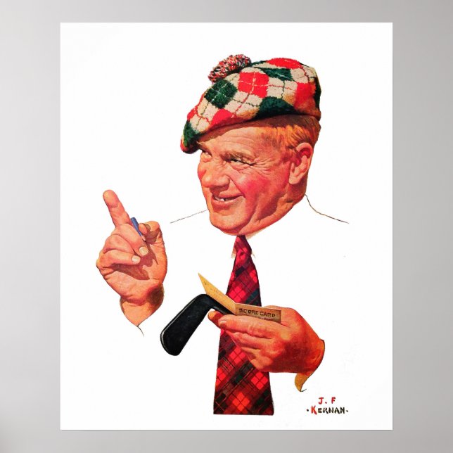 Impressão de Golfe de 1935 (Frente)