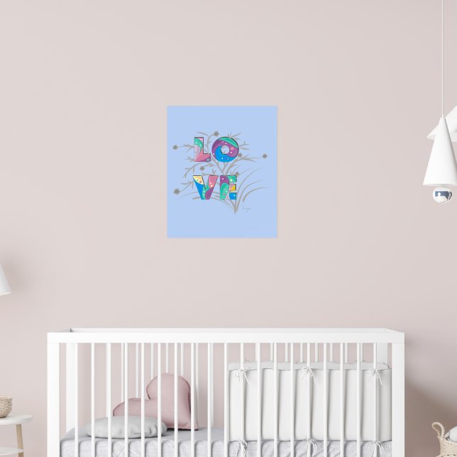 IMPRESSÃO de Gráfico de Tipografia Legal Moderna d (Berçário 2)