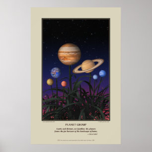 Impressão de grupo do planeta