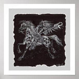 Impressão de Guerreiro Místico, Papel Poster (Ma