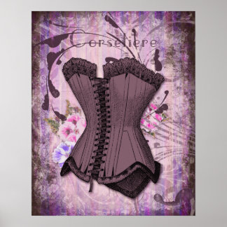 Impressão de ilustração do Corset Antico Corset Co