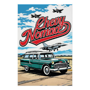 Impressão de Ilustração em Arte Pop do Retro Class