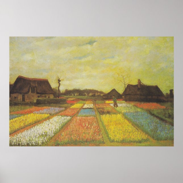Impressão de Imagens de Campos de Tulip Van Gogh (Frente)