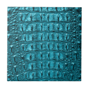 impressão de jacaré azul-azul-turquesa-de-moda