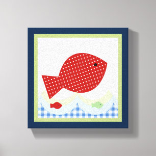 Impressão de Jackson//Whale/Fish Canvas