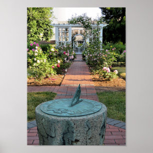 Impressão de jardim traseiro da Mayflower Society