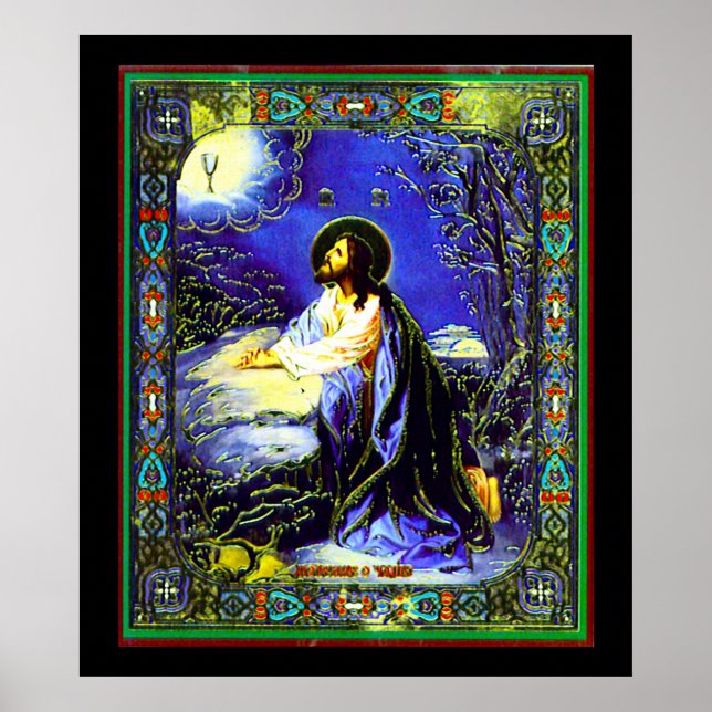 Impressão de Jesus Nouveau russo (Frente)