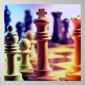 Impressão de Jogo de Xadrez