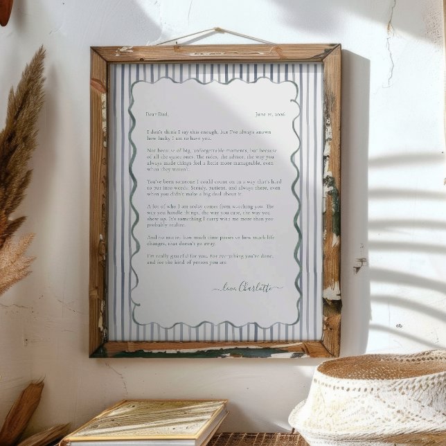 Impressão de Lembrança de Carta Personalizada para (Criador carregado)