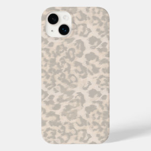 Impressão de leopardo bege .