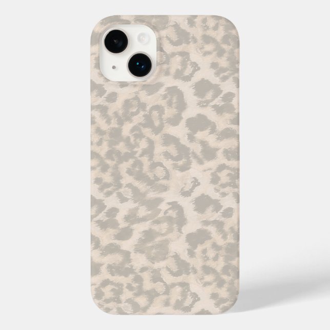 Impressão de leopardo bege . (Verso)