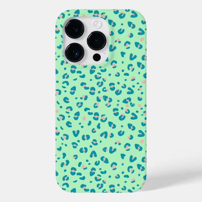impressão de leopardo chita azul e rosa (Verso)