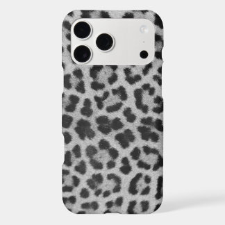 Impressão de leopardo em preto e branco