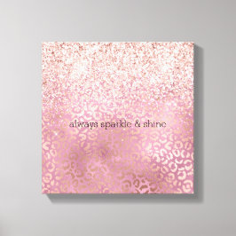 Impressão de Leopardo Glam Pink Glitzy Glitzy