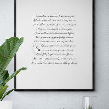 Impressão de Letras Personalizadas, Música e Letra