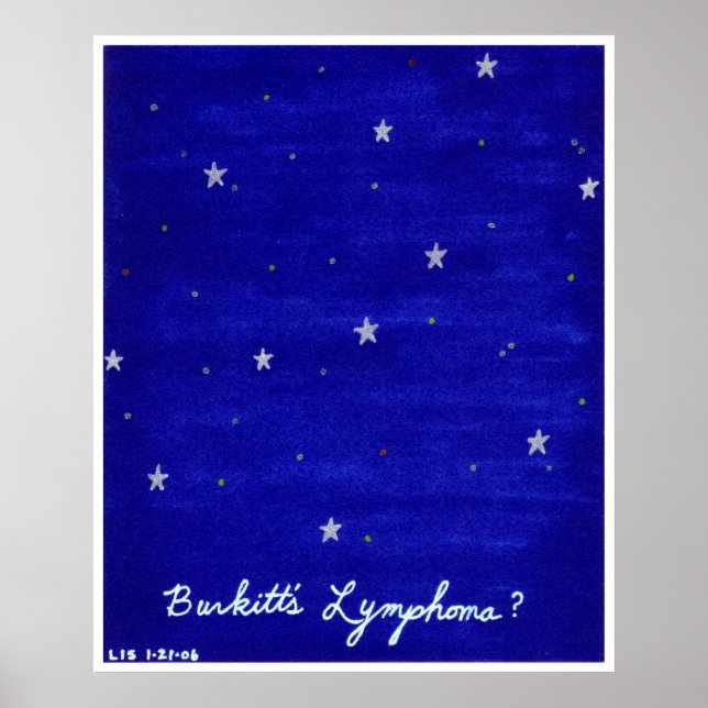 Impressão de Linfoma de Burkitt (Frente)