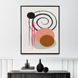 Impressão de Linha Minimalista, Arte Meio século