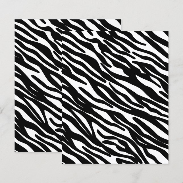 Impressão de Listras de Zebra, Pele de Zebra de Sa (Frente/Verso)