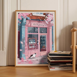 Impressão de Livraria de Flor de Cerejeira Impress