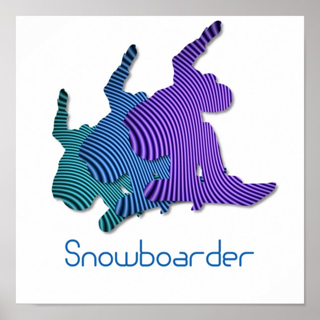 Impressão de logotipo da Snowboard (Frente)