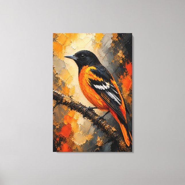 Impressão de Luxo em Tela do Baltimore Oriole (Frente)