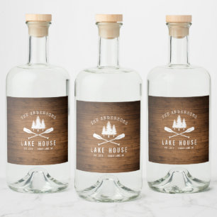 Impressão de madeira de Oars, no lago russo