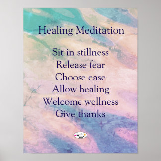 Impressão de Meditação de Cura