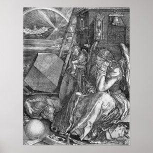 Impressão de Melencolia por Albrecht Durer