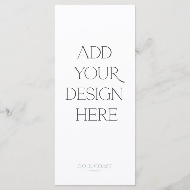 Impressão de menu ou programa 4x9" (Frente)