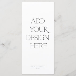 Impressão de menu ou programa 4x9"