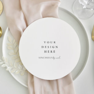 Impressão de Menu Redondo