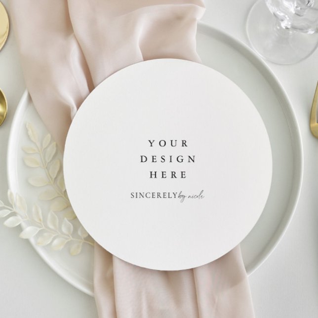 Impressão de Menu Redondo (Criador carregado)