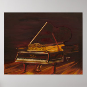 Impressão de mogno das canvas da melodia