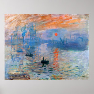 Impressão de Monet, nascer do Sol