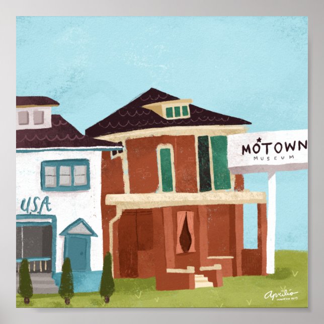 impressão de Motown 8x8 (Frente)