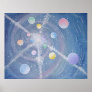 Impressão de muitas luas