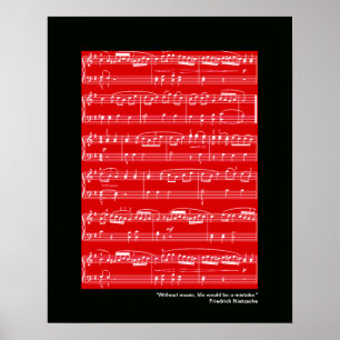 impressão de música para parede