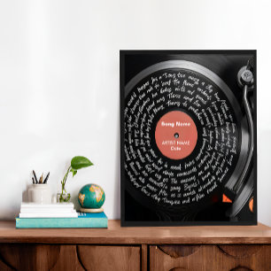 Impressão de Música Personalizada de Vinil, Música