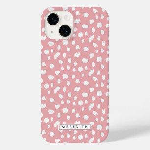 Impressão de Nome Dalmático Cor-de-rosa capas de i