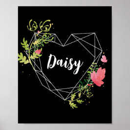 Impressão de Nome Personalizado | Moderno Monogram