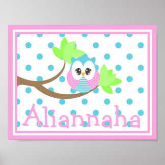 Impressão de Nome Personalizado Widdle Owl 3