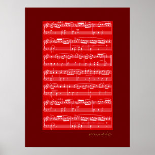 impressão de notas musicais para paredes