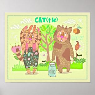 Impressão de Nursery de Gatos