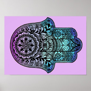 Impressão de Ombre da mão de Hamsa